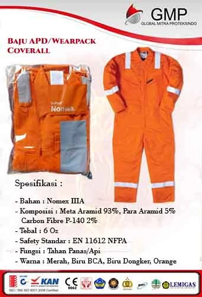 Coverall Nomex IIIA DuPont — Grade Original